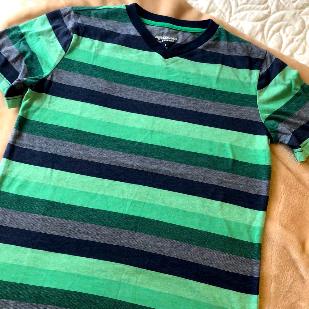 Boys Arizona jeans striped tee. NWOT